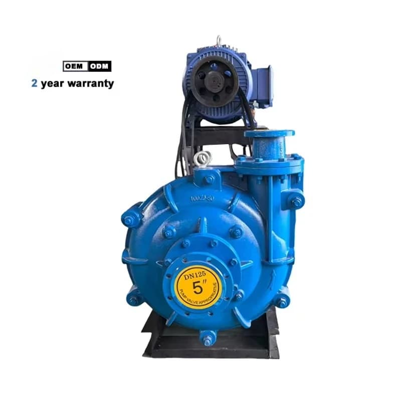 High Chromium Alloy Wear Resistant Horizontal Self Priming Slurry Pump For Mine Dredging Drainage Ship Sand Suction