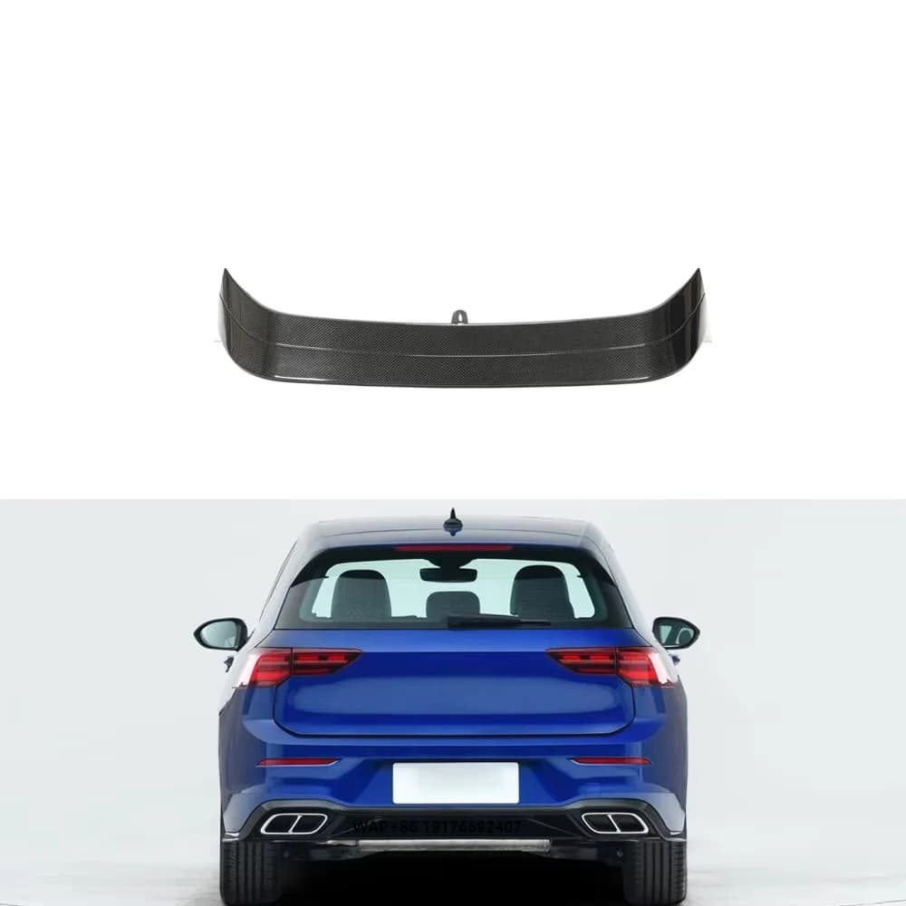 Car bumpers golf 4 spoiler Carbon Fiber Rear Roof Spoiler forVolkswagen Golf MK8 GTI R 4-Door 2021-2022