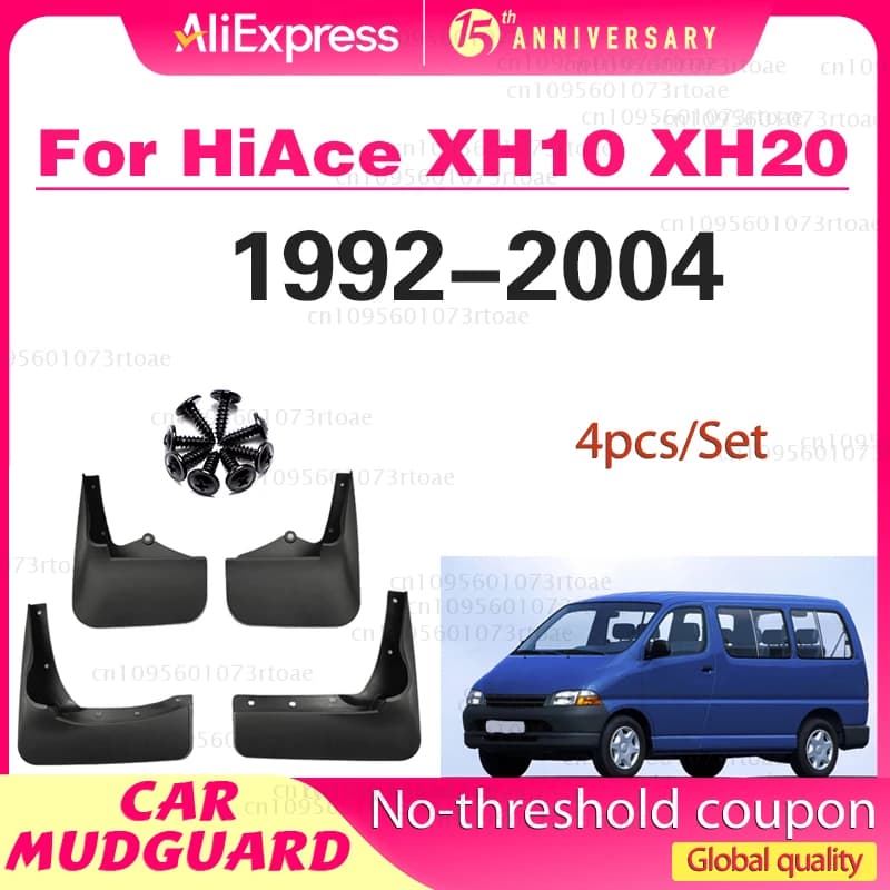 Mudflaps for Toyota HiAce XH10 XH20 Regius HiClass Granvia 1992~2004 Mud Flaps Splash Guards Cover Mudguards Fender Accessories