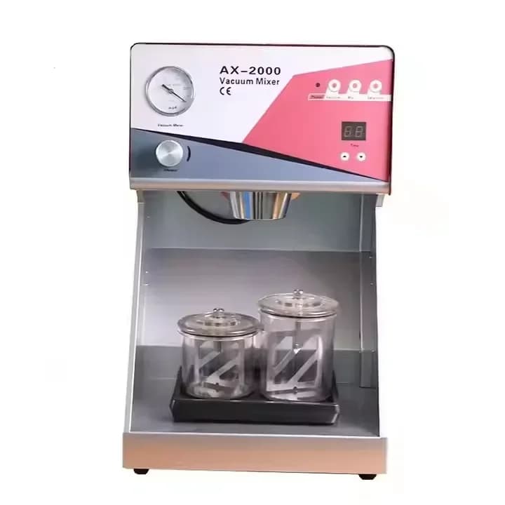 AX-2000C+ Dental Laboratory Mixing Plasters Vacuum Mixer Lab Equipment with Built-in Pump Adjustable Mixing Speed