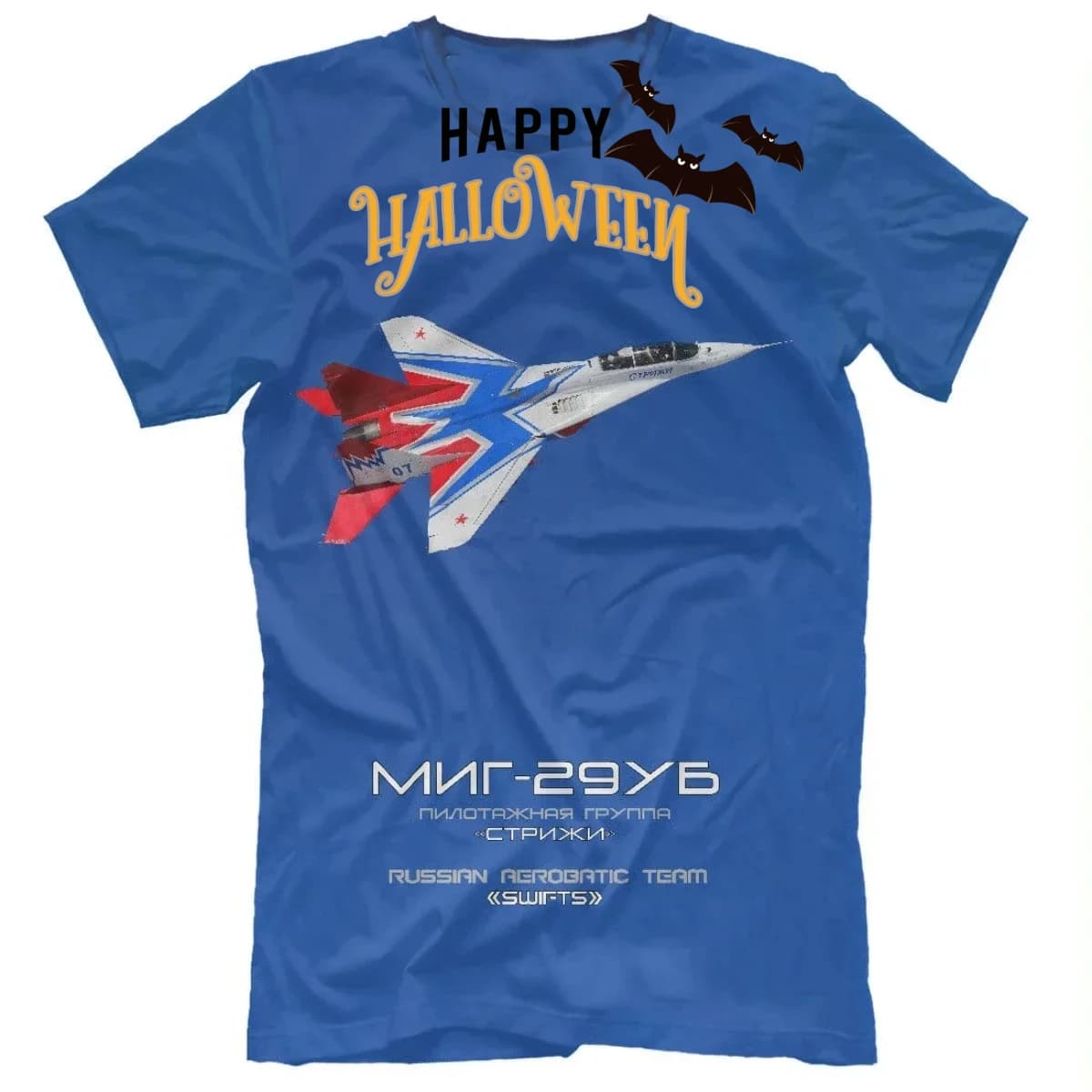 MiG-29UB Swifts T-Shirt Russian Army Air Force Aircraft Cotton O-Neck Short Sleeve Men's T Shirt New Size S-3XL