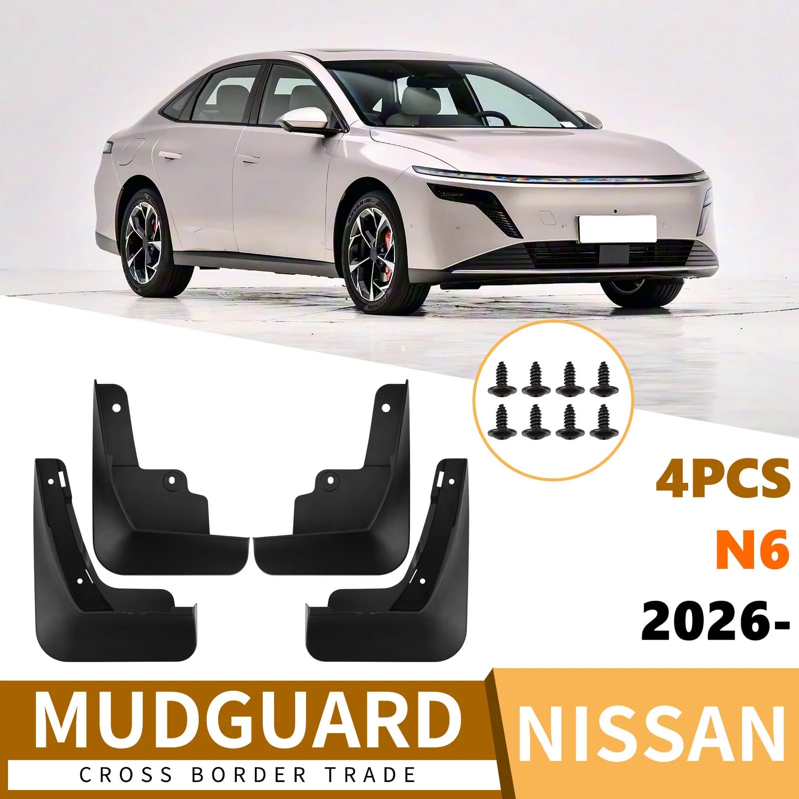 For Nissan N6 2026 car front and rear tire fender fender fender skin modification fender flares mud flaps