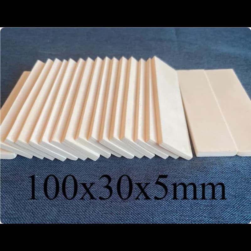 2pcs Hot Sell Buffalo Bovine Bone Knife Handle Scales Slabs DIY Carving Material 100x30x5mm