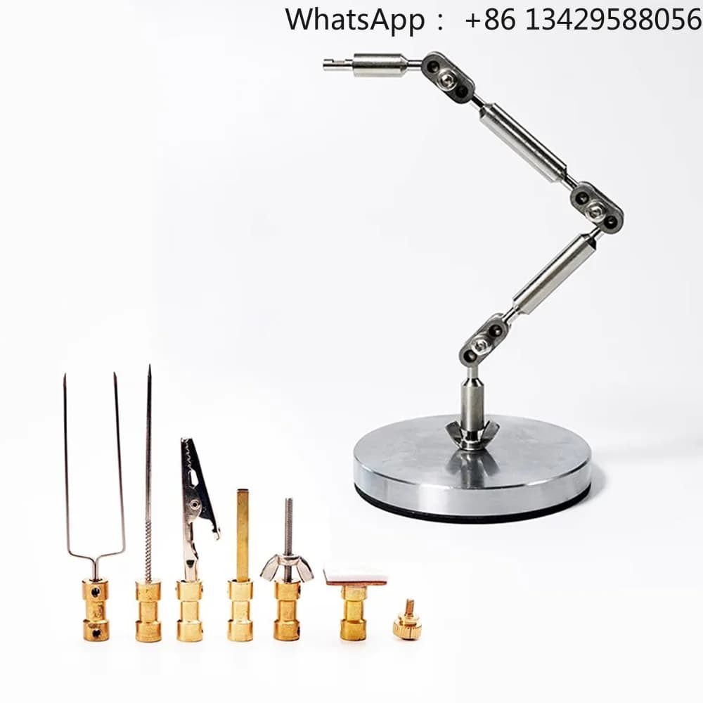 Stop-Motion Animation Rig Kit – Flexible 360° Adjustable Stainless Steel Arm with 6 Adapters for Doll/Figure Fixing, Claymation
