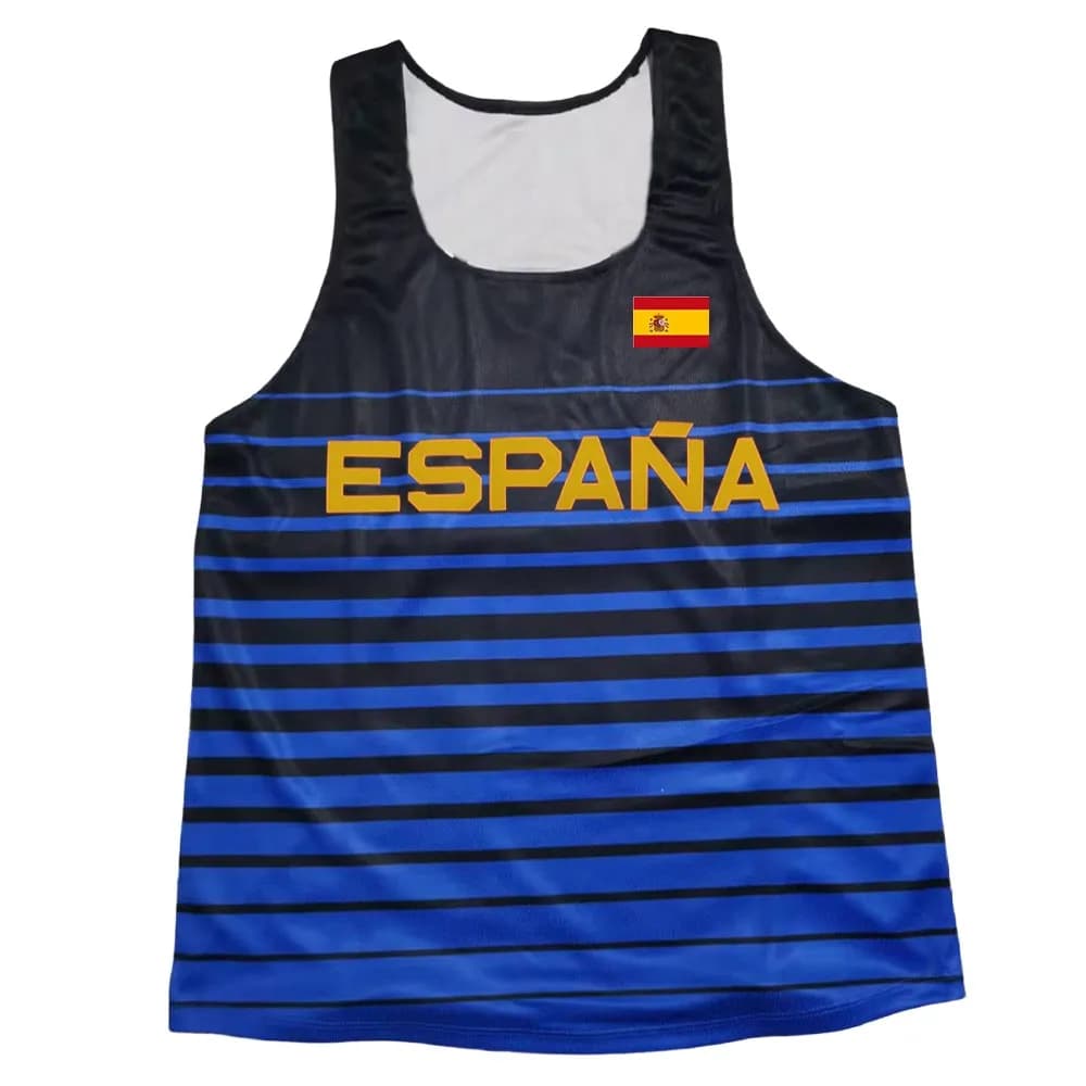 Fashion Athletics Tank Top Track Field Singlet Mens Clothing Runnning Speed Fitness Shirt Guys Sleeveless Run Vest Customization