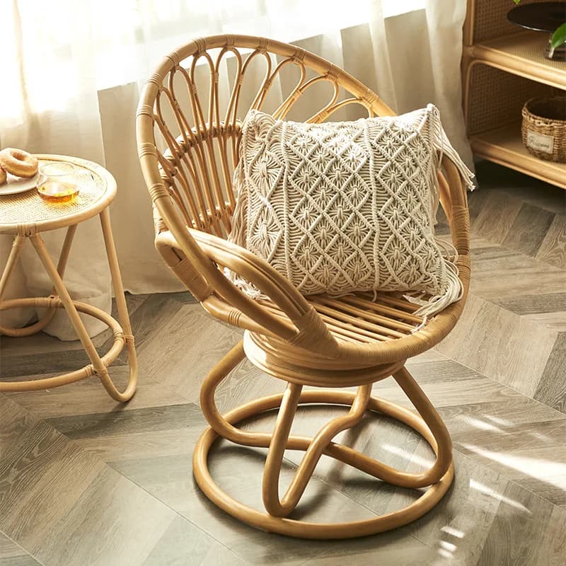 Nordic Rattan Living Room Dining Chair Modern Minimalist Comfortable Dining Chairs Dining Chair Poltrona Design Hotel Furniture