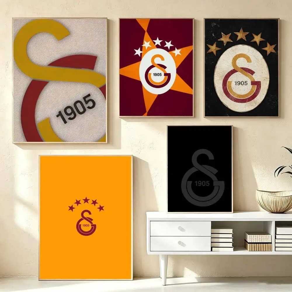 Galatasaray SK 1905  Poster High Quality Dorm Living Room Aesthetic Wall Decoration Painting Stickers Gift