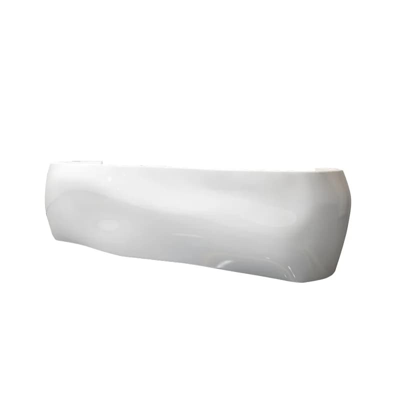 Modern simple fiberglass bar counter Bar company beauty salon Reception desk Heterosexual wave arc commercial