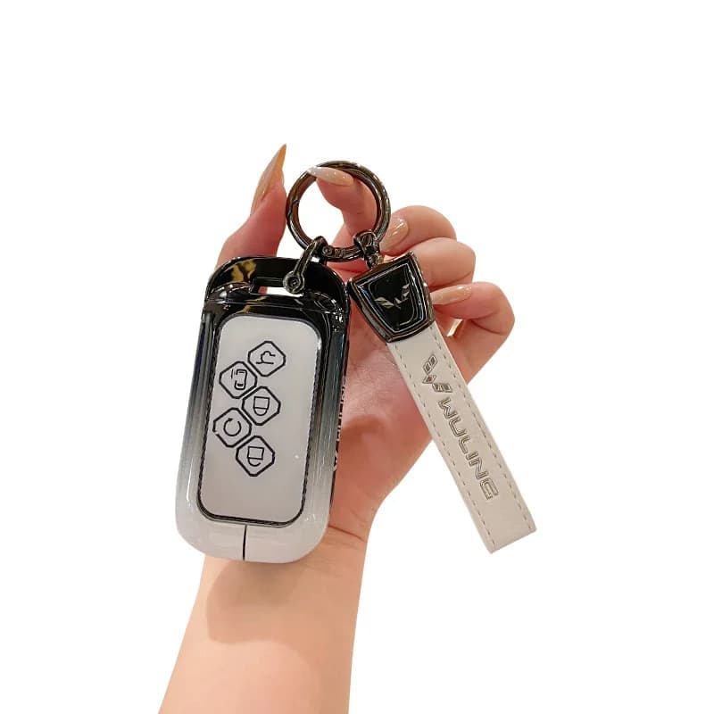 Zinc Alloy Car Key Case Cover Shell Protector Fob Holder for Wuling Starlight 730 Accessories Keybag