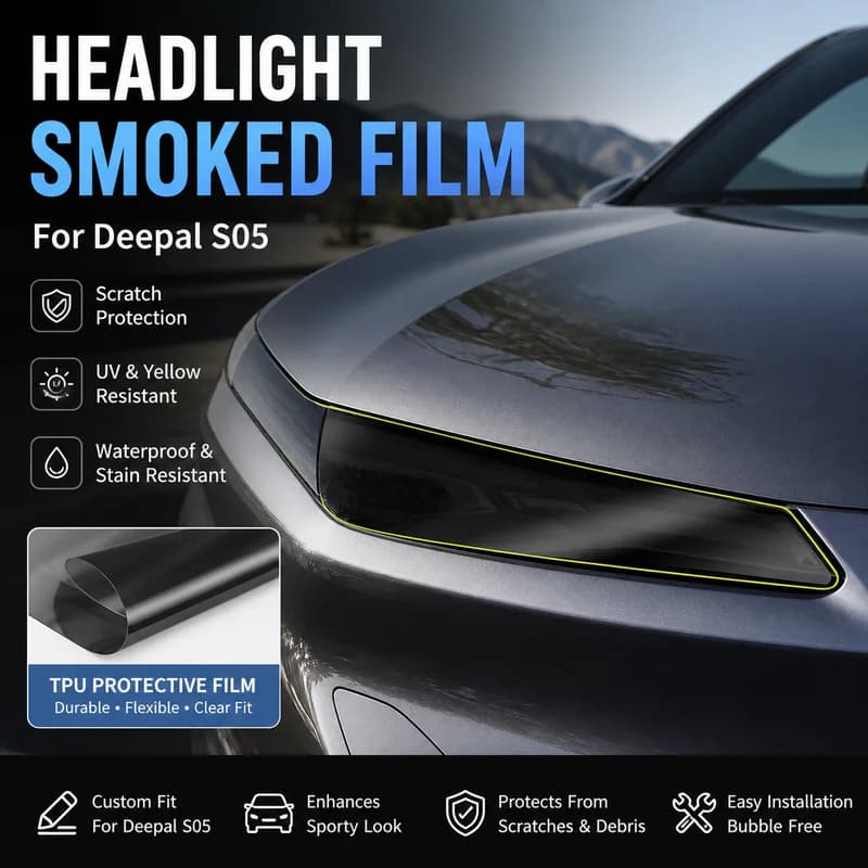 For Deepal S05 Headlight Smoked Film and Taillight TPU Transparent Protective Film Car Styling Modification Accessories