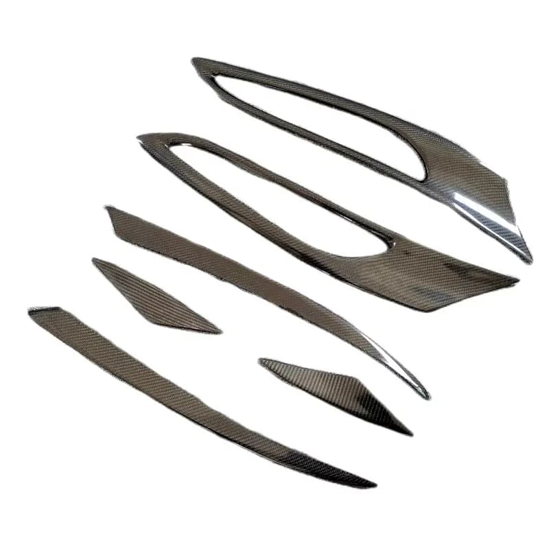 High Quality N Style Carbon Fiber Hood Vent Trim Front Fender Vent Trim for Ferrari 812 Superfast Body Kit