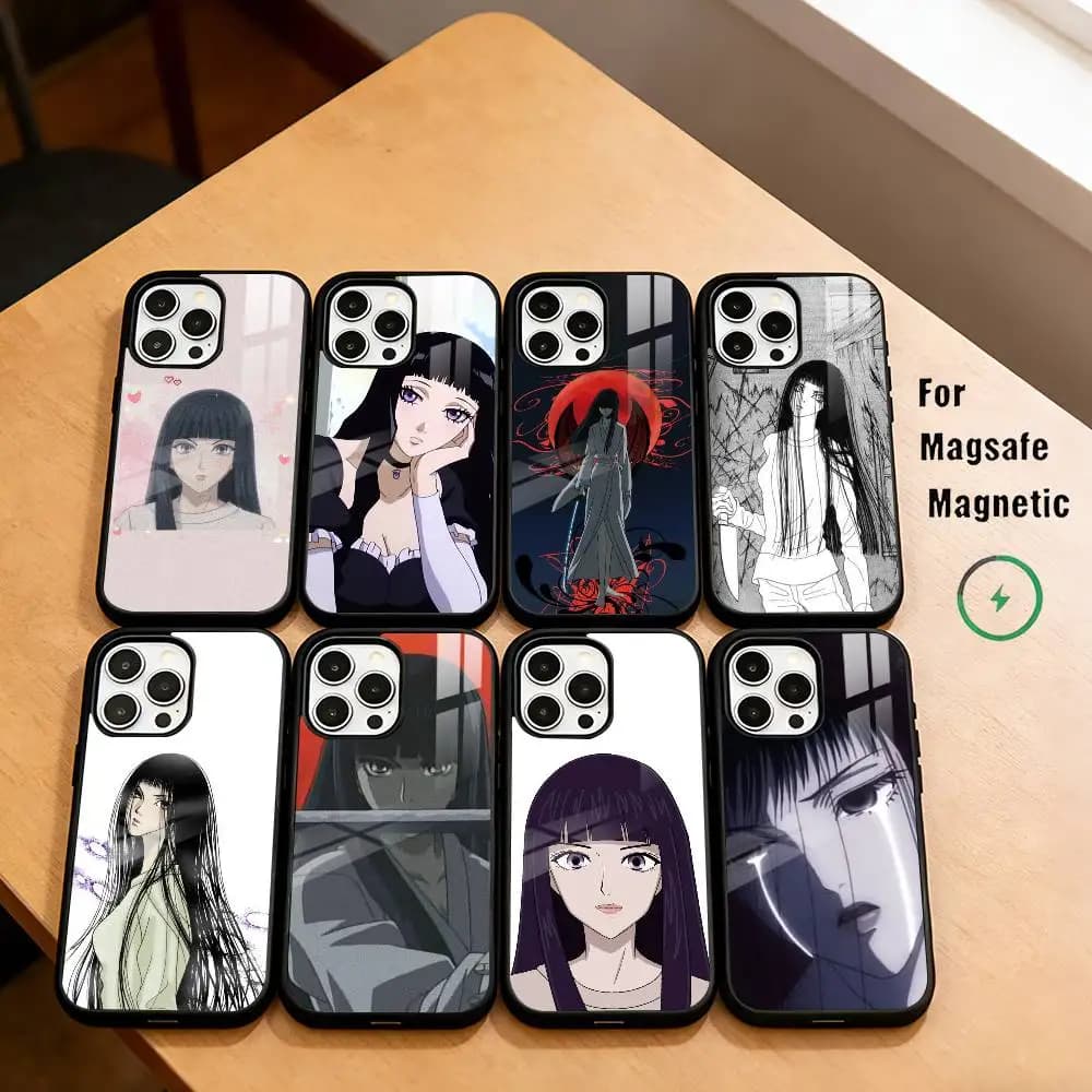 O-Otaku S-Sunako N-Nakahara Phone Case For iPhone17,16,15,14,13,12,11 Plus,Pro Magnetic with Magsafe Wireless Charging