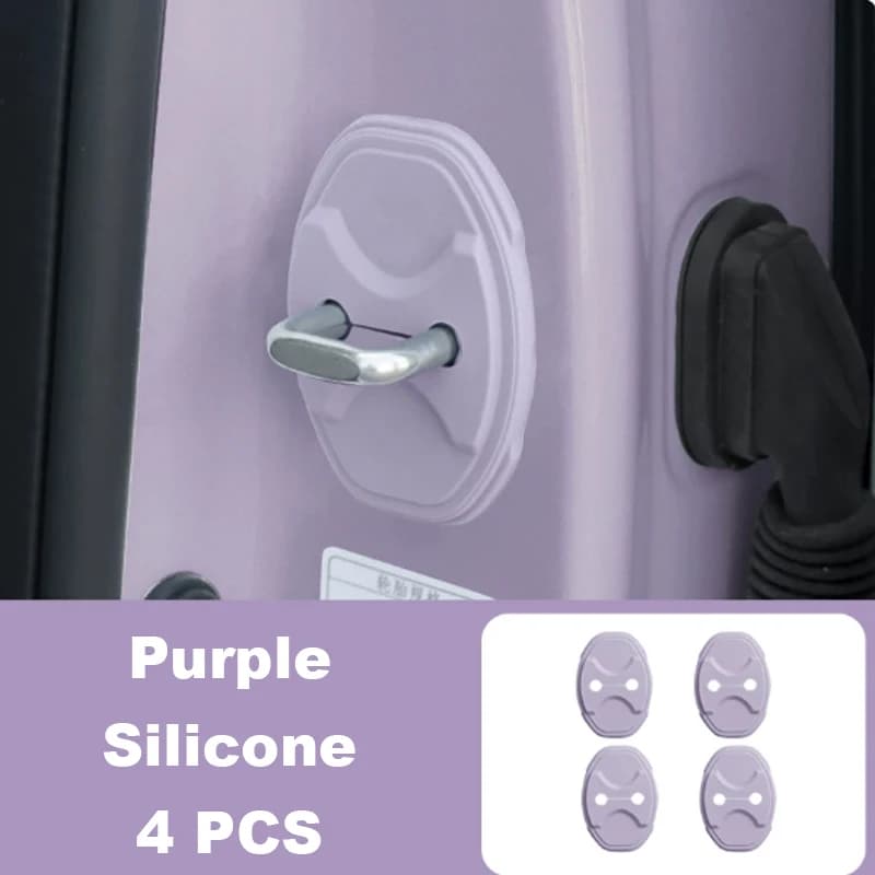 For MG 4 MG4 Urban EV 2026 2027 Car Door Lock Cover Shock-absorbing Silicone Protective Cover Interior Accessories