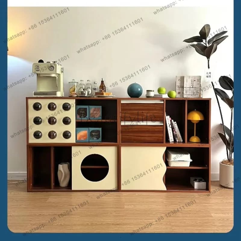 YJ Entertainment Modern Tv Stands Designer Living Room Movies Storage Center Tv Table Storage Dollhouse Muebles Trendy Furniture