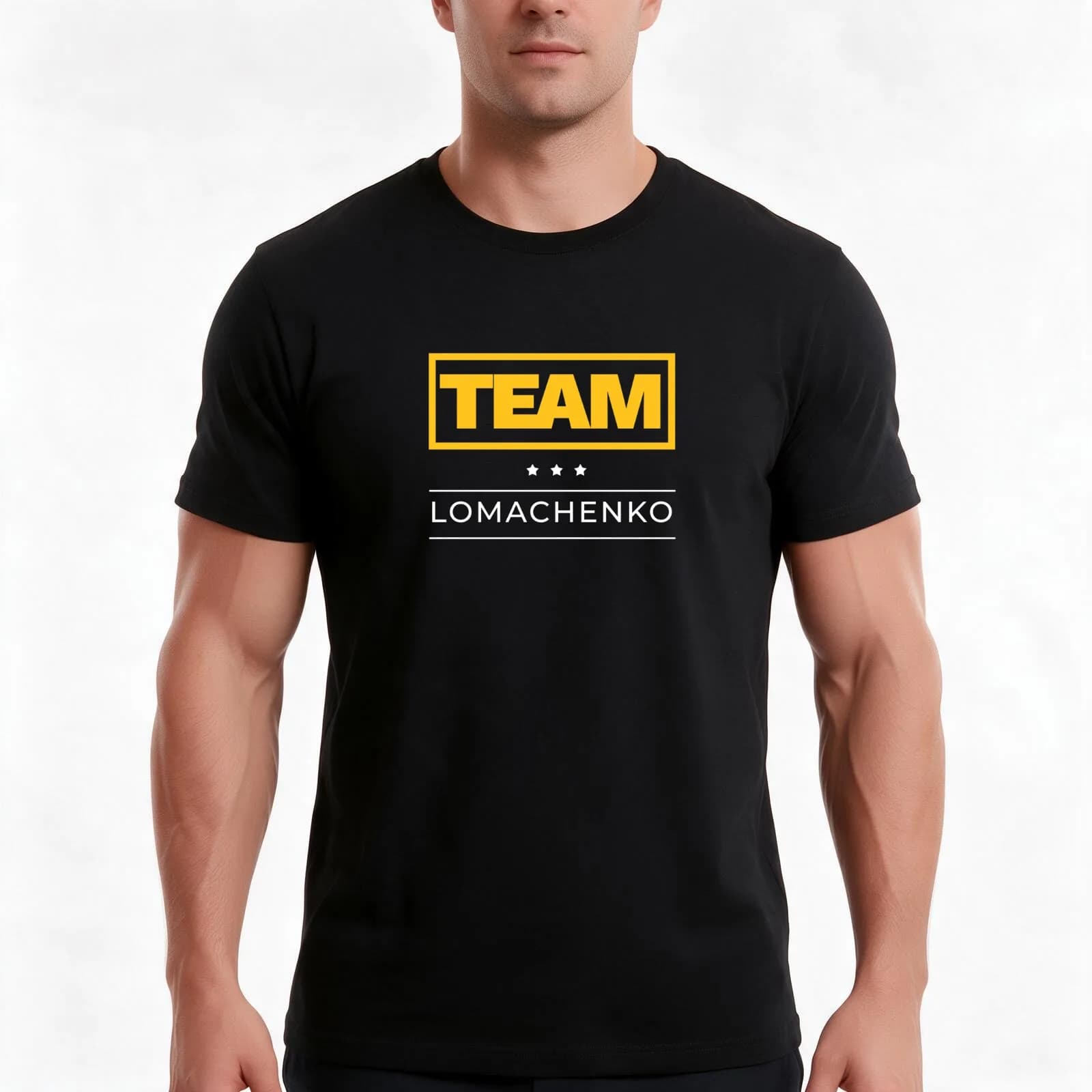 Team Lomachenko T-Shirt, Summer Casual Cotton Tee, Oversized Streetwear Tops, Vintage Graphic Print, Loose Fit Short Sleeve