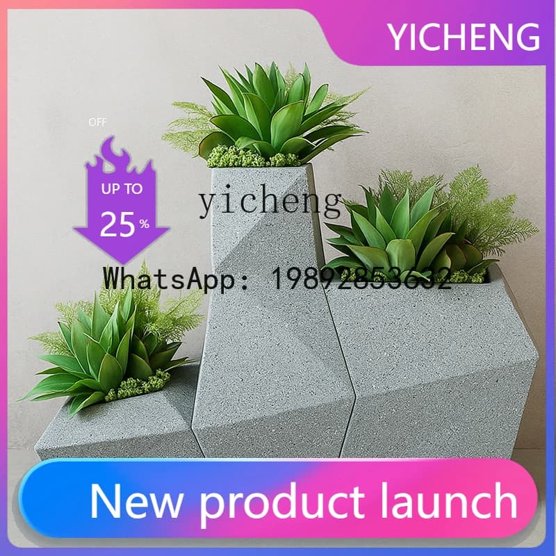 X2 Floor-standing Large Vase Modern Model Room Sales Office Mall Hotel Soft Decoration home decor