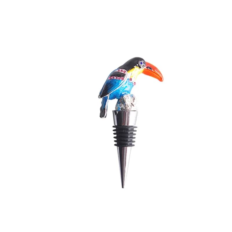 Stainless steel color diamond high-grade red wine stopper, red wine decorative wine stopper