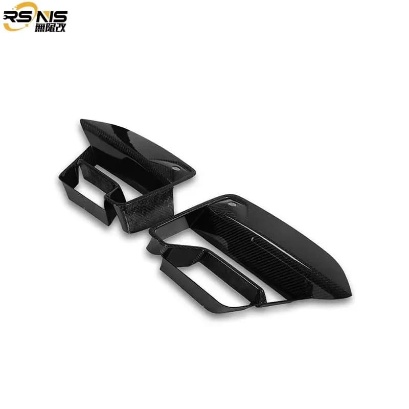 M5 F90 LCI 2021+ Upgraded Front Bumper with Left and Right Air Intakes Dry Carbon Fiber Body Kit for BMW F90 M5 Fog Light Bezels