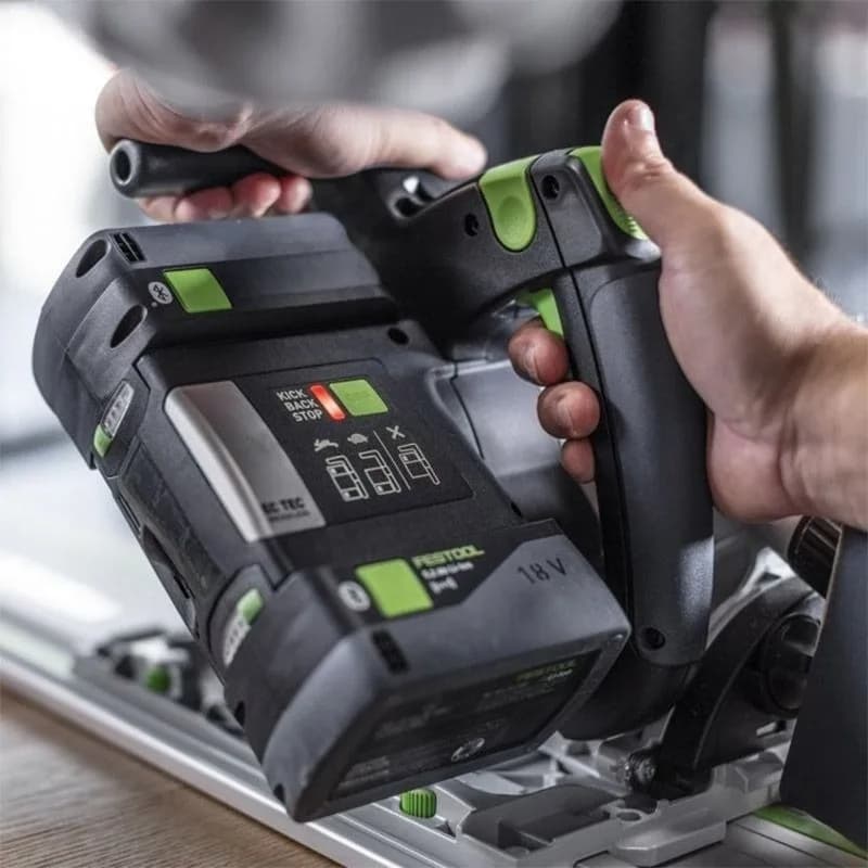 Track saw TSC55 lithium battery brushless woodworking handheld rechargeable dust-free electric circular saw