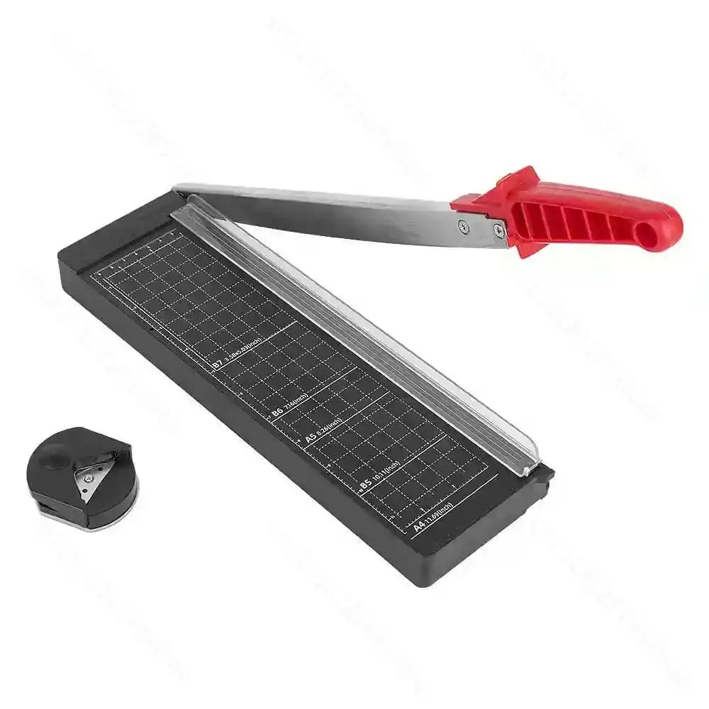 A4 Precision Paper Photo Trimmers Guillotine Cutter For Photo Labels Paper Cutting Tool with R4 Corner Rounder Cutting Board