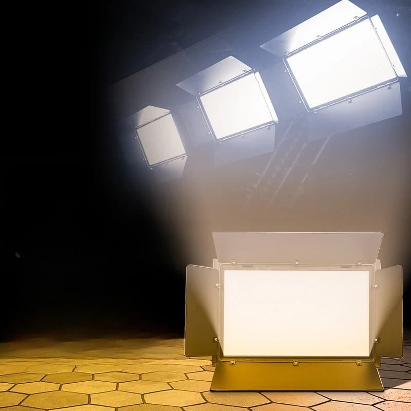 432 three-primary color LED flat soft light video light