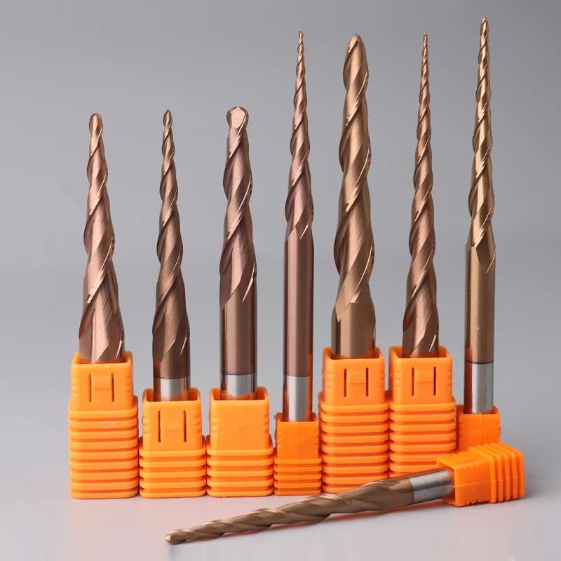 10mm Professional Carbide 2-Flute 10-12 Helix CNC Router Bits Woodworking Engraving Kit 3D Carving Milling Precision OEM