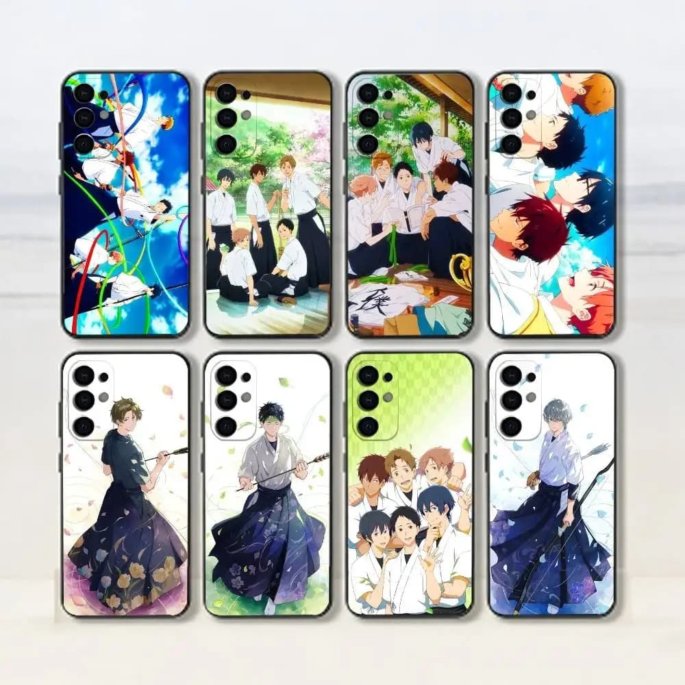 T-Tsurune- M-Minato N-Narumiya Phone Case For Samsung S25,S24,S21,S22,S23,S30,Ultra,S20,Plus,Fe,Lite,Note,10,Black Cover