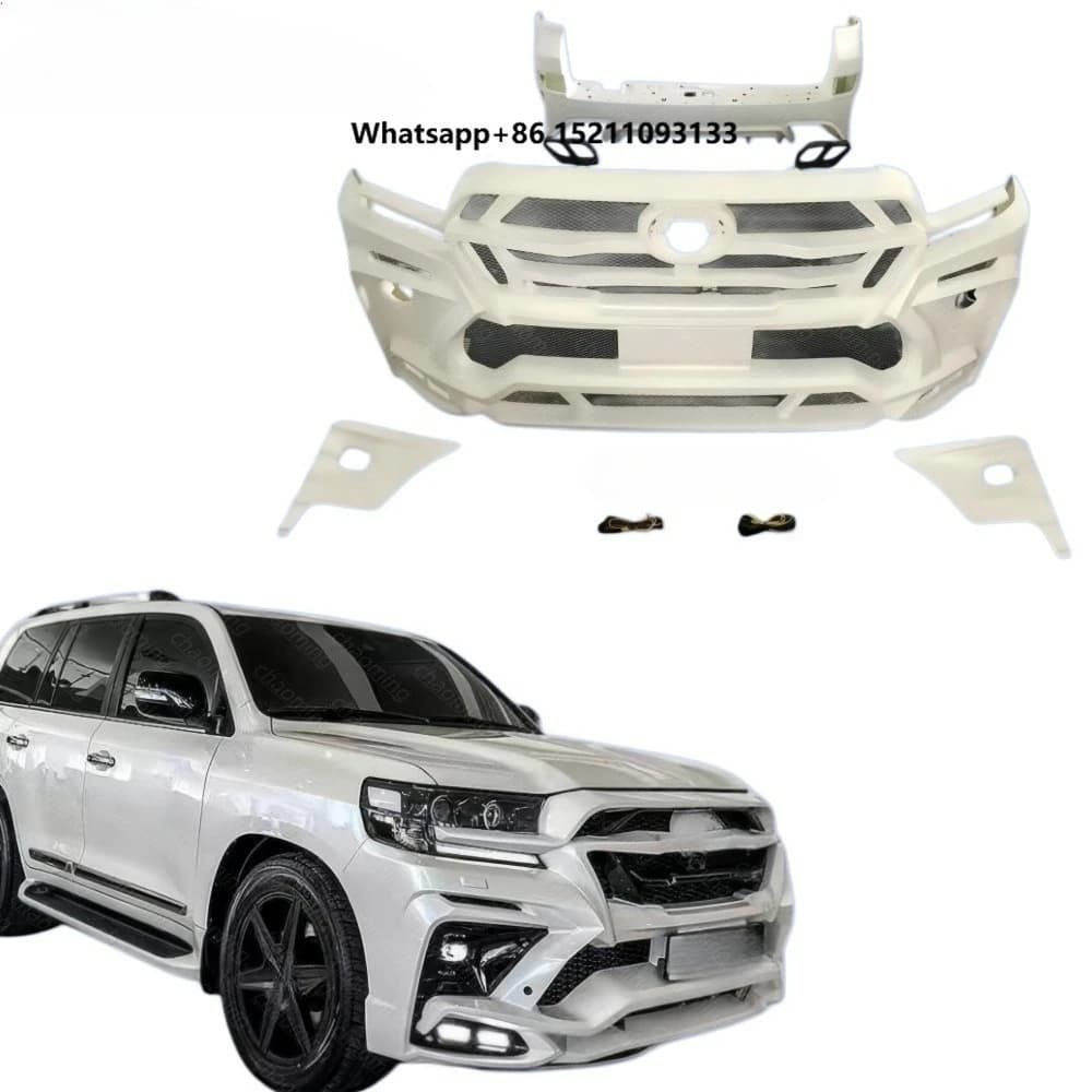 Upgrade Body Kit for Land Cruiser 2016-2021 Front Rear Bumper Assembly High Grade Auto Parts