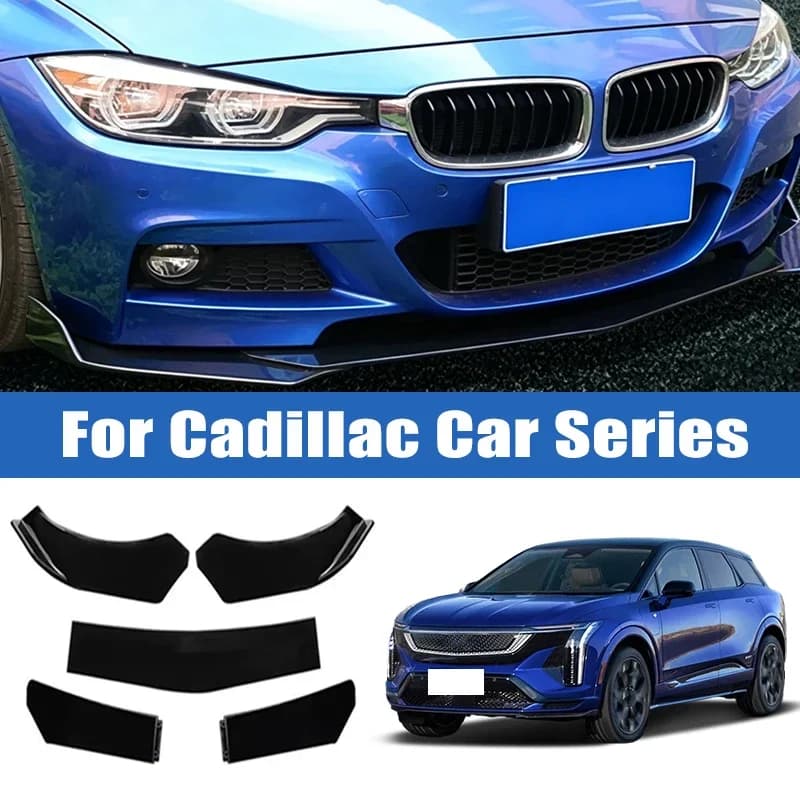 5Pcs Car Front Bumper Separator Bumper Lip Body Kit Duck Lip Separator For Cadillac ATS ATS-L CT4 CT5 CT6 XTS XT4 XT5 XT6 SRX