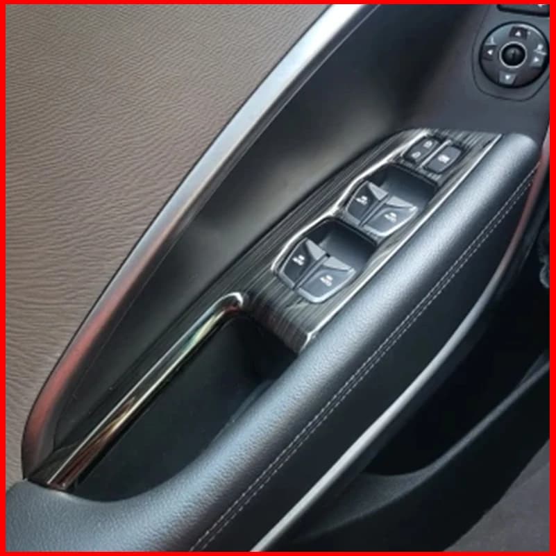 Car Styling For XX Door Window Lift Control Button Panel Trim Auto Parts Accessories