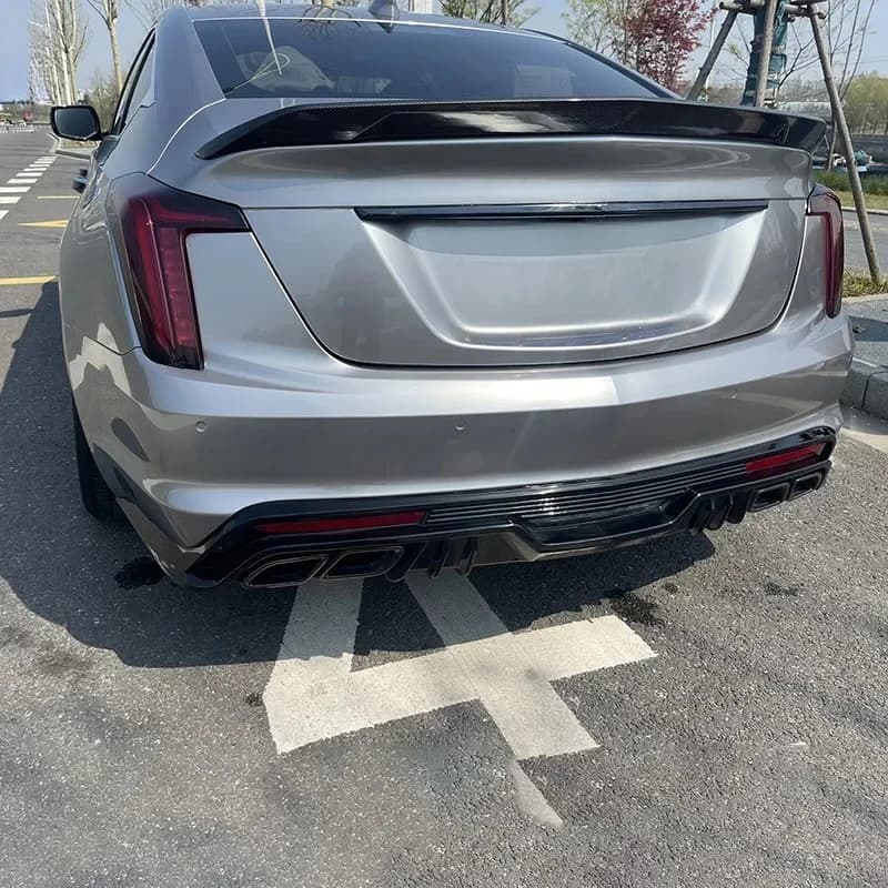 Hot Selling Bolt-On ABS Plastic Trunk Spoiler Matte Black For CT4 CT5 2020-2023