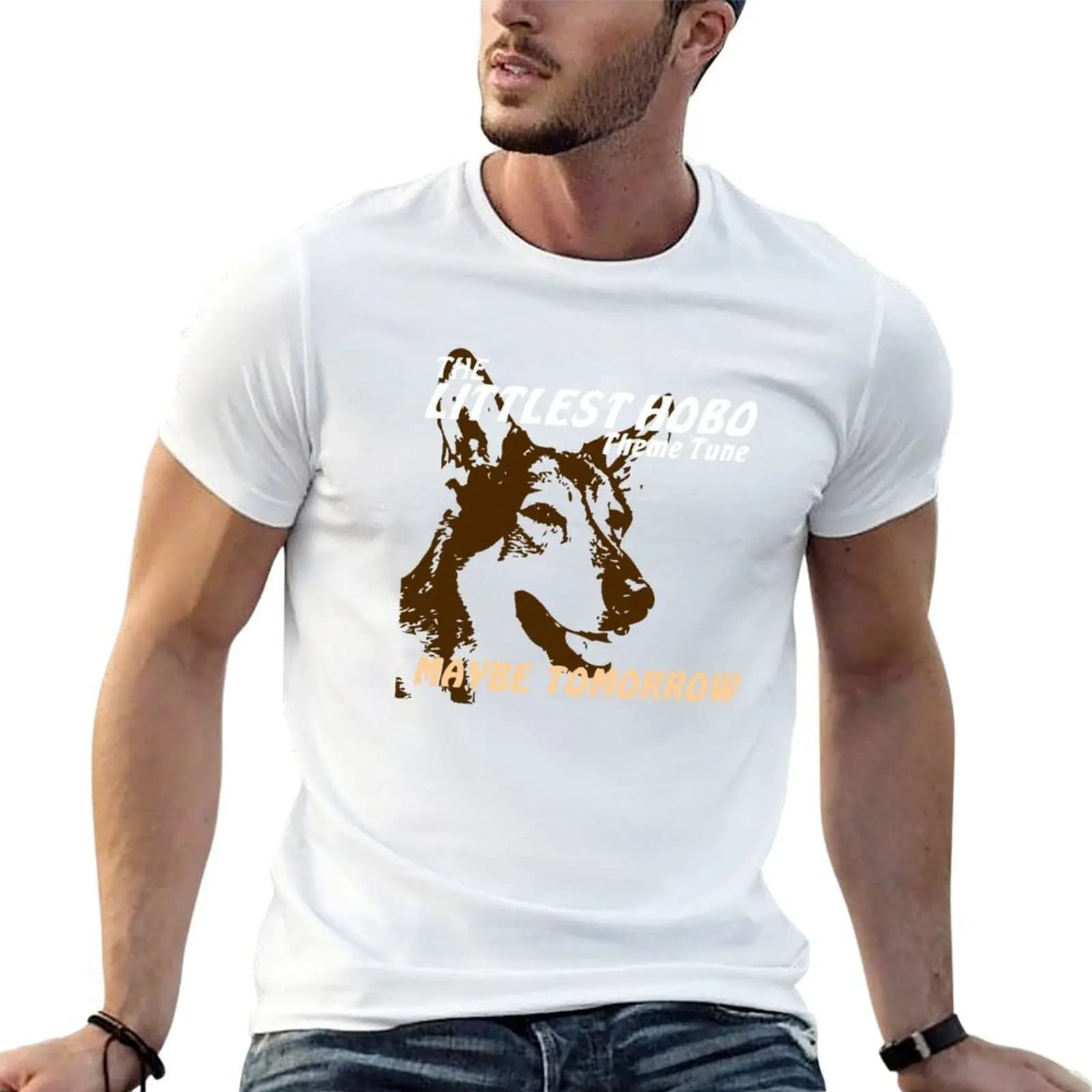 The Littlest Dog Show Vintage Funny T-Shirt heavyweights Aesthetic clothing heavyweight t shirts for men