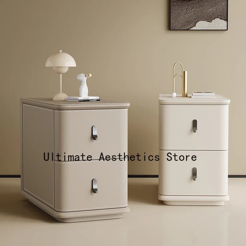 Premium Simple Nightstand Light Luxury Trendy Modern Bedside Table Creative Delicacy Mesa De Noche Storage Bedroom Furniture