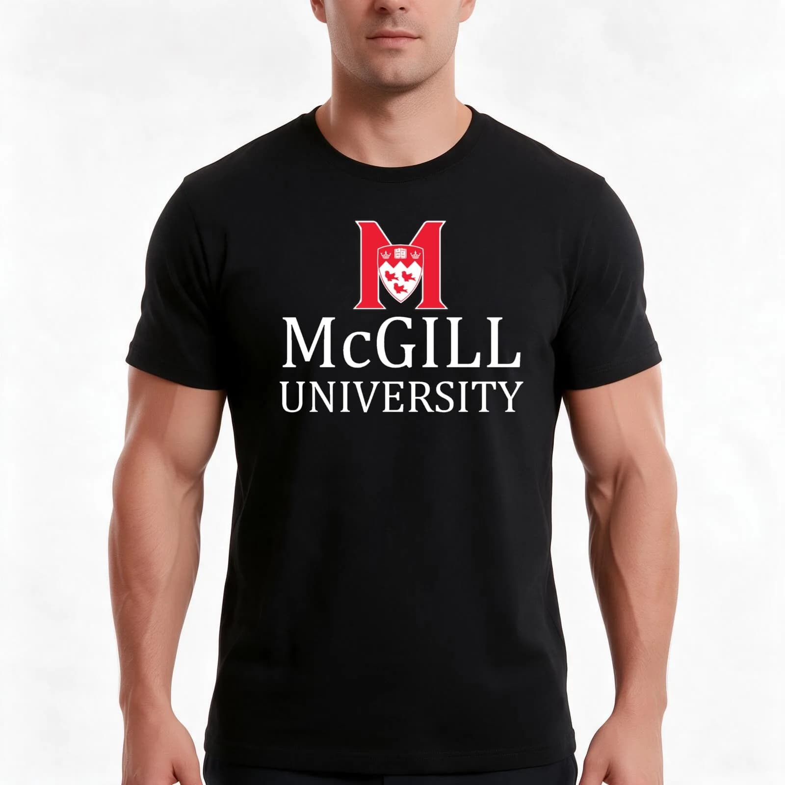 McGill University Montreal Quebec Canada T-Shirt, Summer Casual Cotton Tee, Oversized Streetwear Tops, Vintage Graphic Print