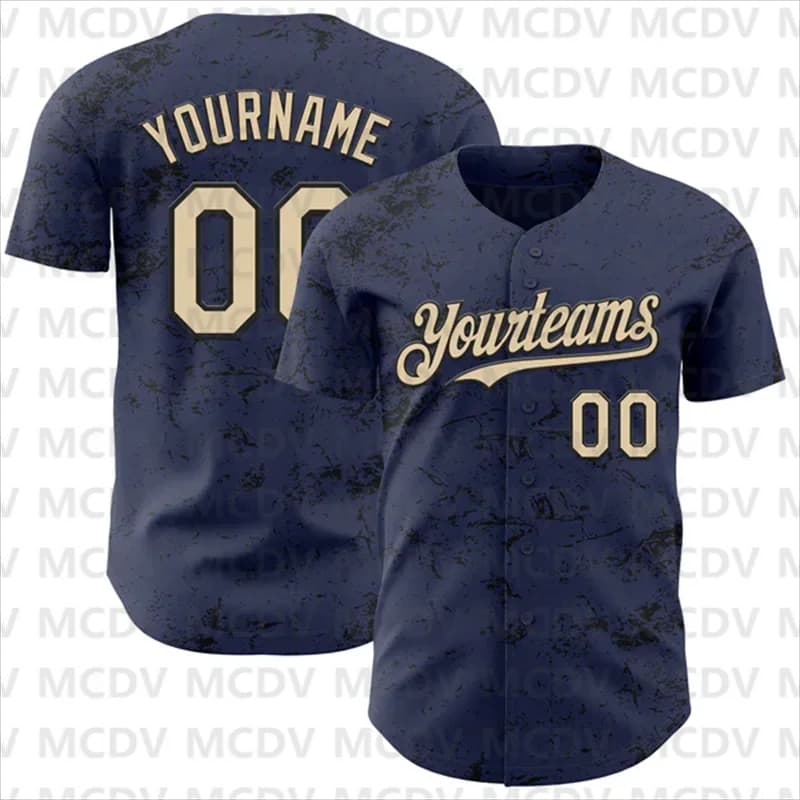 Custom Purple Black 3D Print Abstract Shape Authentic Baseball Jersey Casual Shirts Sport Unisex Tops