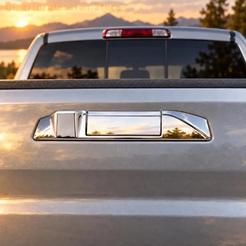 Trunk Outside Door Handle, Plastic Pickup Truck Tailgate Handle with Reflective Exterior Finish, Built to Replace Worn or Broken