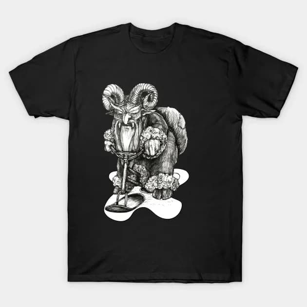 Funny Krampus Sledge T-Shirt 100% Cotton O-Neck Summer Short Sleeve Casual Mens T-shirt Size S-3XL