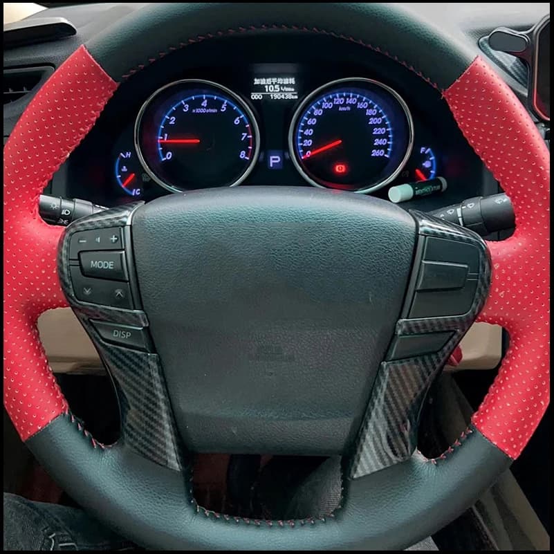 For Toyota MarkX Mark X 2010-2017 Steering Wheel Control Button Cover Trim Decorative Sequins Sticker Strips Auto Accessories
