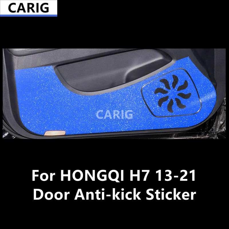For HONGQI H7 13-21 Door Anti-kick Sticker Modified Carbon Fiber Pattern Interior Car Film Accessories Modification