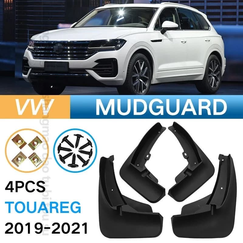 Auto Mudguards Fenders for VW Touareg 2011-2016 2019-2021 Black ABS Exterior Car Accessories Tire for Protection Vehicle Decor