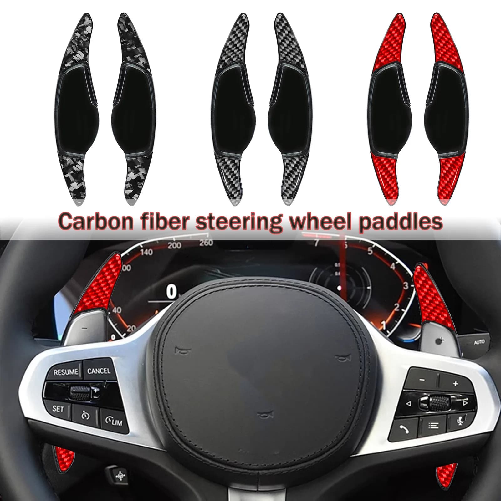 For BMW new 3 Series M3 carbon fiber shift paddles 320/325/330 steering wheel F30 modification F34 interior