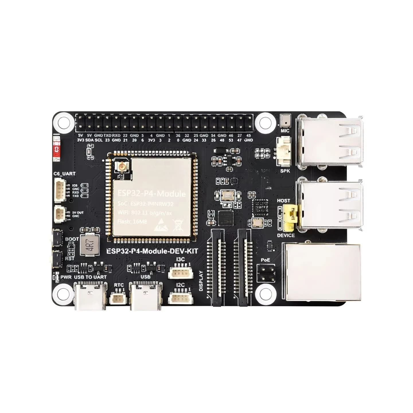 Best Seller ESP32-P4 Development Board ESP32-C6 DSI Screen/camera/RJ45 100M Network Port