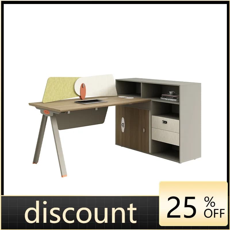 LMM modern desk finance desk and chair combination staff position simple modern office staff table