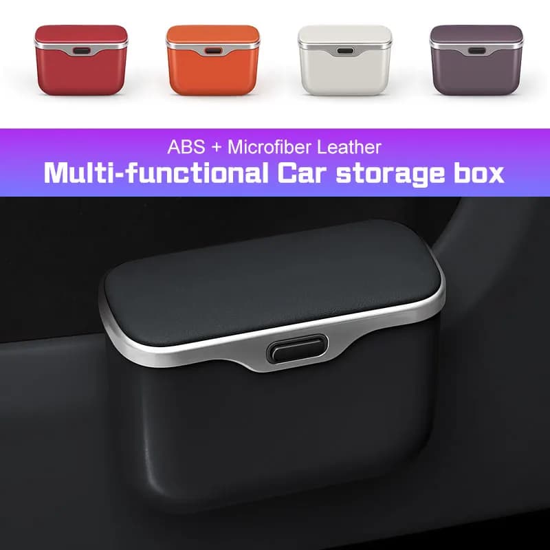 Car Garbage Bin Trash can for BMW 1 3 5 7 Series E38 E46 E60 E90 E92 F15 F30 G30 G20 G01 Auto Door/Seat Back Hanging Storage Box