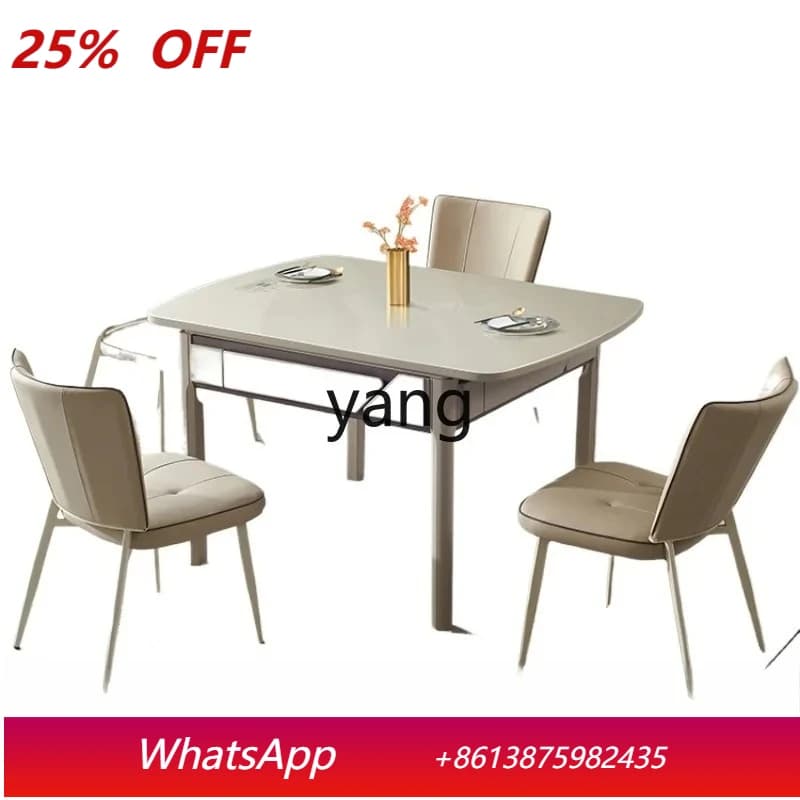 LMM Solid Wood Mahjong Machine Dining Table Dual-Use Dining Table Integrated Induction Cooker Automatic