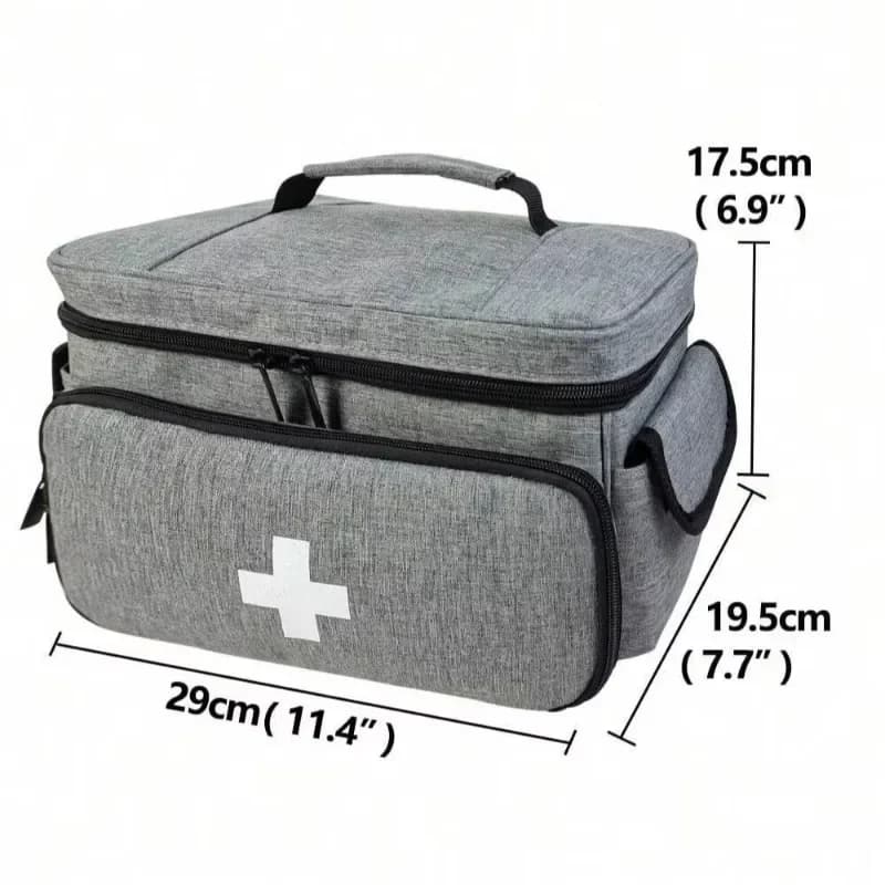 Large Capacity First Aid Storage Box Portable Nylon Medical Kit