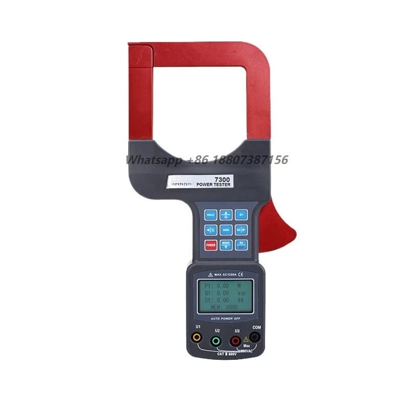 7300 Large-Diameter Clamp-Type Leakage Electricity Meter High-Precision Ammeter Voltage Measuring Instrument