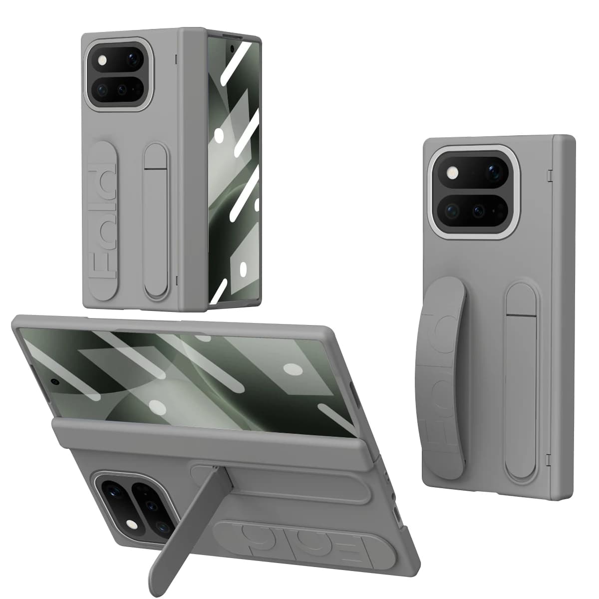 For Google Pixel 10 11 Pro Fold Wristband Bracket Phone Case Front Protection Film PC Hard Shell Protection Hinge Back Cover