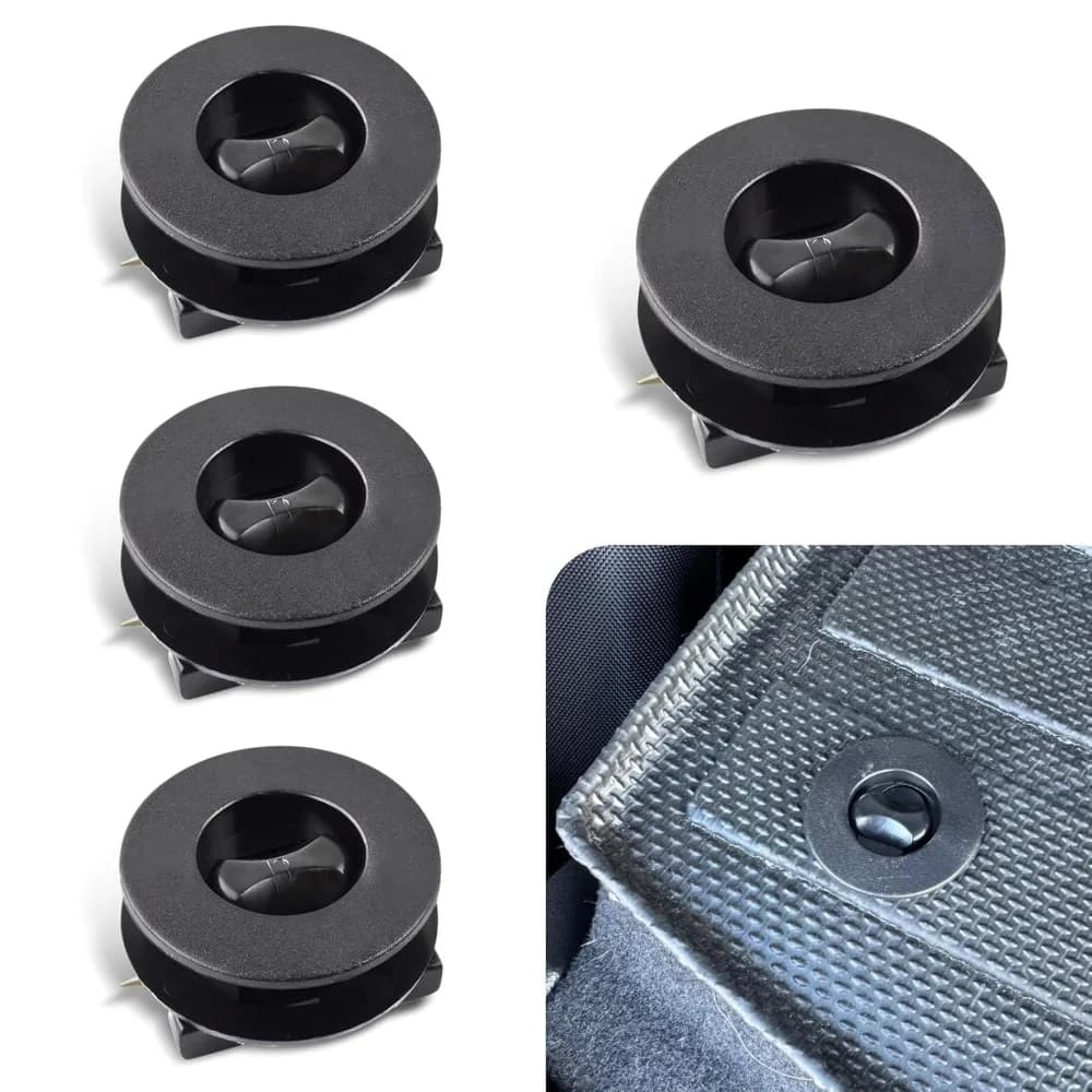 4PCCar Floor Mat Clips Plastic For Carpet Fixing Retainer Durable For All Applicable Models Black Foot Pad Anti Slip Buckle