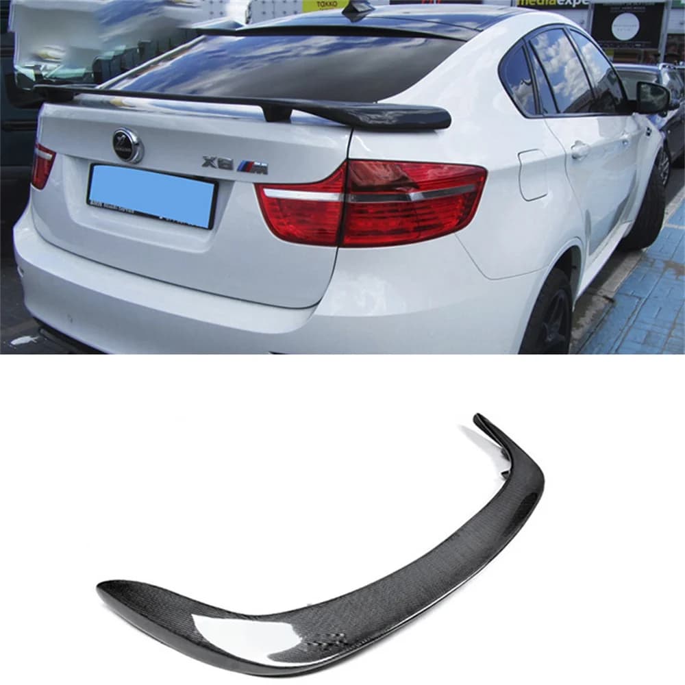For BMW X6 X Series E71 2009-2014 REAR Spoiler High Quality ABS Material Tail Trunk Wing Boot Lip Spoiler Molding